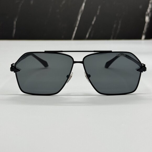 NEW VERSACE VE2284 1436/87 SUNGLASSES UNISEX BLACK VE2284 1436/87 EYEWEAR - Picture 5 of 10